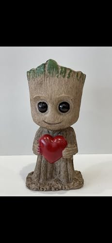 Baby Groot Pot de fleurs, figurine authentique issue des classiques du film, figurine d'action pour fans, porte-stylo et idée cadeau, décoration polyvalente pour jardin, bureau et aquarium