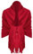 Van Der Rich ® - Eleganter einfarbiger Schal aus Wolle mit Fransen Warm und weich - Damen (Uni Rot)