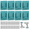Duronge Soporte de pared de 8 piezas, soporte de taladro para herramientas eléctricas, soporte para taladro con 32 tornillos, soporte de herramientas para Makita 18 V (azul)