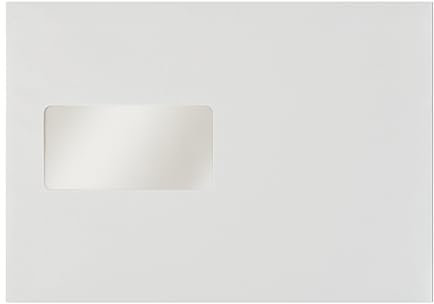 Briefumschläge DIN C5 selbstklebend mit Fenster Briefhüllen 162x229 mm (500 Stück, mit Fenster)