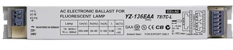 LHVHPKUKAN YZ-136EAA YZ-236EAA YZ-336EAA T8/TC-L 220 V 1 * 36 W 3 * 36 W T8 Elektronische Vorschaltgerät for T8 Leuchtstofflampe(YZ-136EAA)