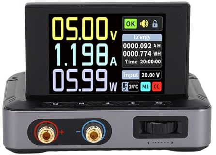 Fuente de Alimentación CC Pantalla de Dígitos Variables Mini Regulador Portátil Fuente de Alimentación Conmutada PD QC Carga Rápida 30V 5A 150W