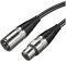 Kznifmk 3 Broches XLR Mâle à Câble de Microphone XLR Câble Audio MéLangeur de Guitare Haut-Parleur Panneau de Brassage 1.5 MèTre
