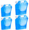 Wasserkanister Faltbar, Wasserkanister, 4 Stück Trinkwasserkanister, Tragbarer Faltbarer Wasserkanister mit Verschlussdeckel, Wasser Kanister Geeignet für Outdoor Festival Camping Zubehör (2x5L+2x10L)