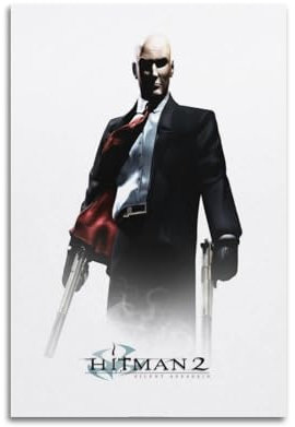 OSMNNIZ Hitman 2 Spiel-Poster, dekoratives Gemälde, Leinwand, Wandposter und Kunstdruck, moderne Familienschlafzimmer-Dekoration, Poster, 20 x 30 cm