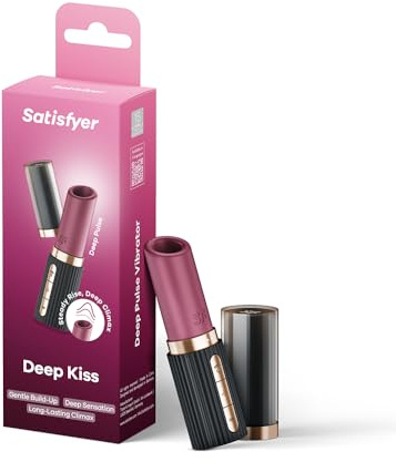 Satisfyer Deep Kiss Vibrator | Deep Pulse Sex-Spielzeug für Frauen | Klitorisstimulation Dildo Frau | Sex-Toy für sexuelles Vergnügen | Erotischer Stimulator | Weibliche Wellness | 3x10 Programme