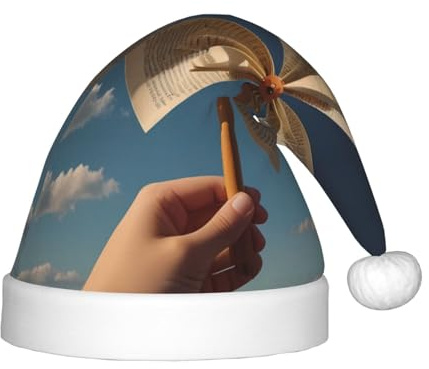WZYCWB windmill Print Christmas Party Hat, Children's Class Activity Gift, Christmas Holiday Decoration Prop