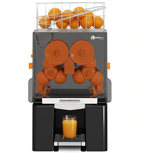 Spremiagrumi professionale automatico WORLDMAI per ristorazione. Spremi arance elettrico industriale per bar, caffetterie, supermercati e horeca.
