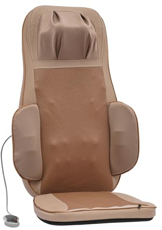 Massagesitzauflage Geräuscharm Massagematte mit Wärmefunktion und 3 Massage-Modus Multifunktional Rückenmassagegerät Massagegerät für Haus, Büro