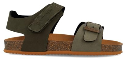 Garvalín Bio Freizeitsandalen für Kinder, Grün, Kaky B801, 34 EU