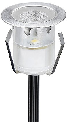 CHNXU LED Einbaustrahler Bodeneinbaustrahler Aussen DC12V IP67 0.3W Ø30mm Wasserdicht Farbwechsel-LED Terrasse Licht