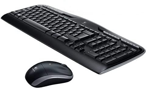 Logitech MK330 Kabelloses Tastatur-Maus-Set, 2.4 GHz Verbindung via USB-Empfänger, 4 programmierbare G-Tasten, 12 bis 24-Monate Batterielaufzeit, PC/Laptop, Deutsches QWERTZ-Layout - schwarz 3er Pack