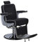 Barberpub Friseurstuhl Friseureinrichtung Friseursessel Bedienungsstuhl 3822 (Silber-Schwarz)