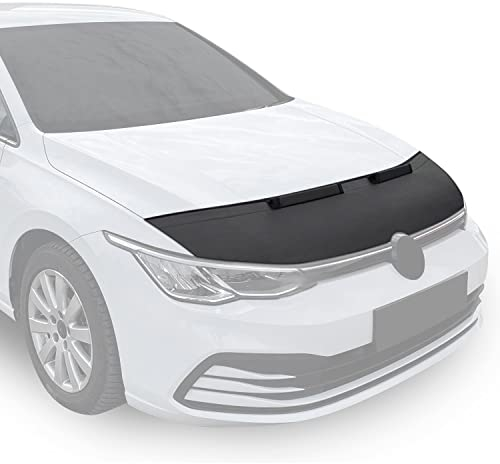 OMAC Haubenbra Steinschlagschutz Bonnet Bra kompatibel mit VW Golf 2008-2012 Schwarz Halb