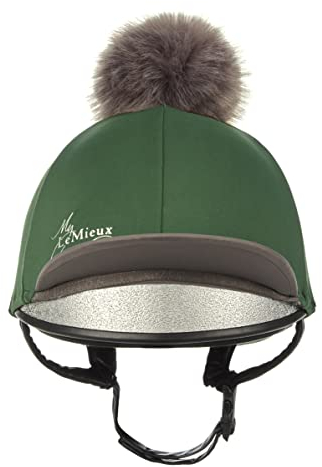 LeMieux Pom Hat Silk Hunter Green Mütze aus Seide, Einheitsgröße