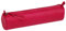 Clairefontaine 410162C - Trousse Scolaire Ronde Framboise Ø5,5x22 cm en Véritable Cuir d'Agneau
