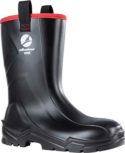 TITAN RIGGER S5 CI Stivali di sicurezza in poliuretano ad alta qualità, stivali di sicurezza, scarpe da lavoro S3 HRO SRC, puntale in acciaio, impermeabili, antiscivolo, resistenti al calore, vegan