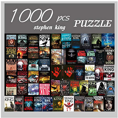 BAIMAN 1000 Pieces Large Jigsaw Puzzles for Adults and Teens Ages 12 and Up Hand Made Intellectual Puzzles Personalized Gift Ideal for Relaxation,Hobby,Entertainment 19.7x27.6 Inches(Horror Fiction)