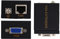 Plyisty Extendeur VGA, Adaptateur de répéteur d'extension de VGA RJ45 60 m / 200 pi sur Adaptateur Ethernet CAT-5/6 (émetteur et récepteur)