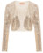 Belle Poque Bolerojacke Damen Champagner Langarm Pailletten Glitzer Schulterjacke Bolero