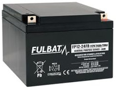 Batterie Plomb Fulbat FP12-24FR - 12V - 24Ah