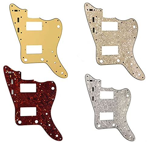Pickguard Scratch Plate Hochwertiges Schlagbrett -Für Jazzmaster Gitarre Schlagbrett Mit Humbucker Mit 13 Schraubenloch (Color : Orange Pearl Shell)
