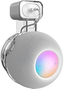 LeongLzt Ouligei hochwertige Homepod Mini Wandhalterung, Homepod Mini Stecker Halterung mit integriertem Kabelmanagementsystem, keine Schrauben erforderlich - ein elegantes, platzsparendes Zubehör