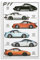 Supercar Poster Porsche 911 Modell Leinwandbild Kunstdruck Modern Family Schlafzimmer Dekor Poster 30 x 45 cm