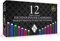 Wordsworth & Black 12 Pack Fountain Pen Ink Refills - Set of 12 Assorted Ink Cartridges - International Standard Size - Length APPR 2.3 - Base Diameter APPR 0.24 - Disposable and Generic
