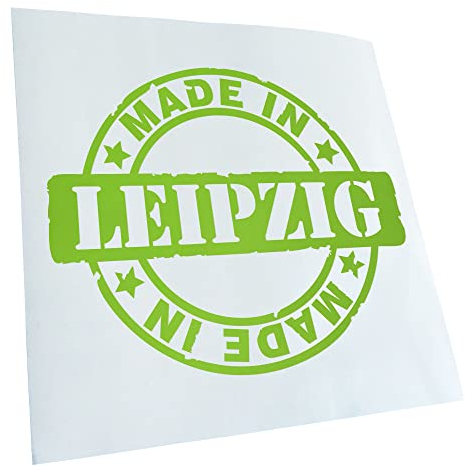 Kiwistar - Autoaufkleber - Grün - 40x33cm Made in Leipzig rund - Heckscheibe Auto Aufkleber wetterfest für Kfz LKW Mofa Truck - Sticker außen selbstklebend Tuning Zubehör für Fenster Fahrzeug Scheibe