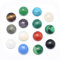 HOBBIESAY 50 Stück 10mm Zufällige Farbe Natürliche Edelstein Cabochons Glatte Flache Rückseite Hochglanzpolierter Edelstein Kein Loch Keine Facettierten Stein Cabochons Für DIY Schmuck Oder