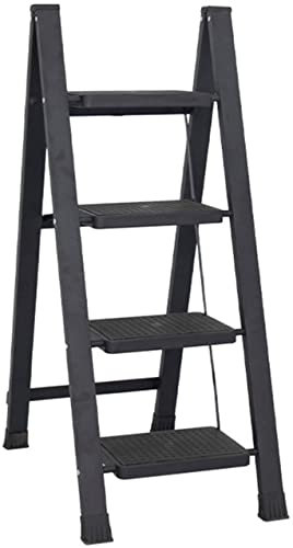 Non-slip Portable Folding Steps, School Factory 2/3/4/5 Folding Step Ladder Black Ladders Multi-purpose Ladders