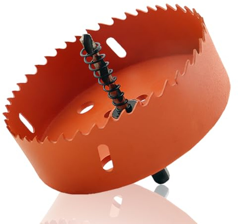 Bi-Metall Lochsäge 155MM Universal Lochfräse Lochbohrer-Satz HSS Bimetall für Metall, Aluminium, Rostfreiem, Holz, PVC, Edelstahl und Kunststoffplatte