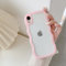 QLTYPRI Kompatibel mit iPhone XS Max Hülle, iPhone XS Max Transparent Handyhülle Aesthetic Curly Case Frauen Mädchen Girls Süßes Wellen Design Silikon TPU Bumper Schutzhülle - Rosa