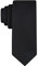 Calvin Klein Herren Classic Black Solid Pattern Ties (Standard and Extra Long Sizes) Krawatte, Schwarz gesponnenes einfarbiges Material