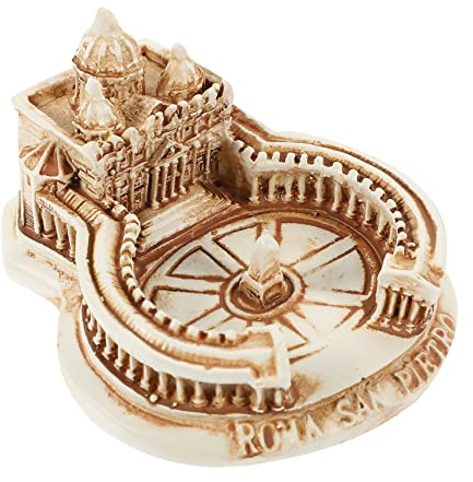 KOMBIUDA Mini Roma San Pietro Modell Gebäude Deko Aus Harz Antike Architektur Skulptur Für Zuhause Büro Und Café Perfekte Geschenkidee Für Reisende