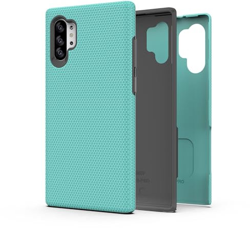 AWZHYDT Dual Guard for Galaxy Note 10 Plus Case, Shockproof Protection Dual Layer Case for Samsung Galaxy Note 10 Plus-Aqua