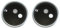 Panduro | Ojos grandes de cristal para manualidades, diámetro de 3 cm, ideal para caballos pasatiempos, accesorios para manualidades, 1 par, negro/plata
