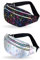 EOUIAV 2 Stück Bauchtasche Damen Wasserabweisend Hüfttasche Sport Gürteltasche Herren Mehreren Taschen Gürteltasche für Outdoor Reise Wandern - Women Waist Pack