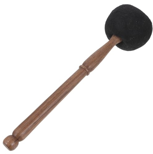 SAFIGLE Felt Head Singing Bowl Mallet Wooden Handle Buddha Sound Bowl Stick for Meditation Yoga Sound Therapy Relaxation Lightweight Percussion Accessory 11.02 in 1 pc