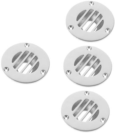 Milisten Boat Drain 4pcs Drain Boat Drain Floor Deck Drainage Cover Thru Hull Fittings for Boats Yacht Deck Drain Ship Drain Floor Yacht Motorhome Floor Drain