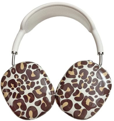 SCJLSDA Schutzhülle für AirPods Max, niedlicher Leopardenmuster, Tierhaut-Druck, stoßfest, kratzfest, Kopfhörer-Schutzhülle für AirPod Max, für Damen und Herren