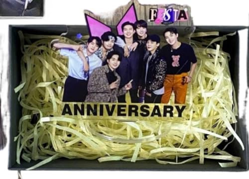 BTS Album-Proof Peripherieunterstützung Geschenkpaket Marke Schlüsselanhänger Aufkleber 9. Geschenkbox (Festa Geschenkbox)
