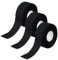 3 Rollen Sporttape 2,5cmx10m Sportbandage Tapeverband Fingertape Selbstklebende Fingertape Tapeverband Sport Griptape, Hypoallergenes Tapes Medizinische Klebebänder für Fußball Volleyball (Schwarz)