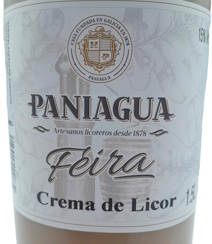 Crema de Licor Paniagua - Garrafa Pet de 1,5 Litros de Crema de Licor de Orujo - Crema Licor Artesanal
