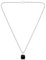 BOSS Jewelry Halskette mit Anhänger für Herren Kollektion ODELL in Edelstahl Mit Schwarzem Onyx - 1580648