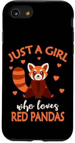 Just A Girl Who Loves Red Pandas Red Panda Girls Kids Case for iPhone SE (2020) / 7 / 8