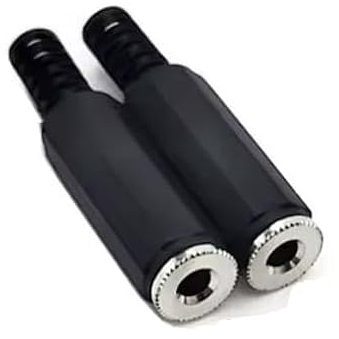 Générique *** x2 Pièces - Lot de 2 Fiches Jack 3,5 mm Stéréo Femelle A Souder - 3 Pôles - Soudure - Prise Casque MP3 - Fiche 3.5mm