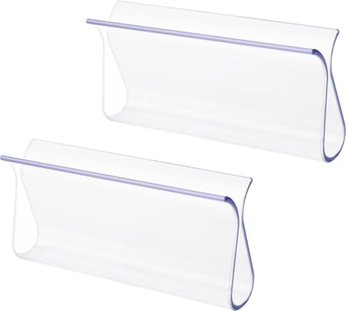 2PCS Shade Pulls for Roller Shades, Plastic Roller Hem Grip Pull Down Shades Blinds for Windows Home Car Rolling Curtain Accessories (Clear)