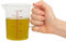 CHEFZOCO Jarra Medidora, Vaso medidor, Recipiente medidor para la cocina, Apto para calentar en microondas, Asa Ergonómica, Capacidad de 650 ml, Plástico, Transparente